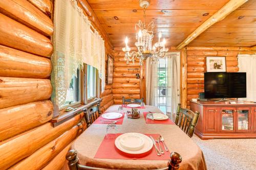 Log Cabin with Game Room and Fire Pit in Forestport! in Forestport, USA