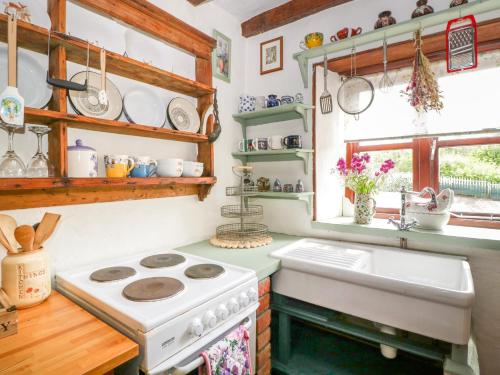 A szálláshely kívülről, Violet Cottage in Llangammarch Wells