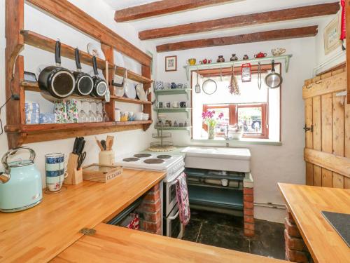 A szálláshely kívülről, Violet Cottage in Llangammarch Wells