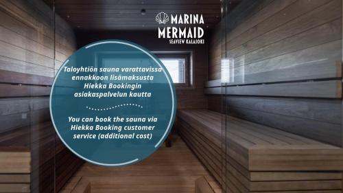 Sauna, Marina Mermaid Seaview Hiekkasärkät - Uusi merinäköalahuoneisto, sisältää liinavaatteet (Marina Mermaid Seaview Hiekkasarkat - Uusi merinakoalahuoneisto, sisaltaa liinavaatteet) in Kalajoki