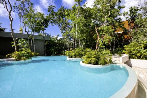 108B2 Seremonia Origen Private Pool Apartment King Bed Kitchen in Tulum, Mexico