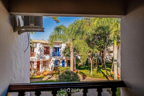 ระเบียง/ชานเรือน, Encantador apto beira-mar Floripa RPB037 in ปอนตา ดาส กานาส