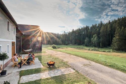 Viesnīcas āriene, Auszeit am Kamp - Ferienhaus Rametsteiner in Arbesbach