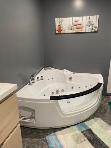 Fürdőszoba, Gîte 10 personnes Ardèche Jacuzzi (Gite 10 personnes Ardeche Jacuzzi) in Vernoux-en-Vivarais