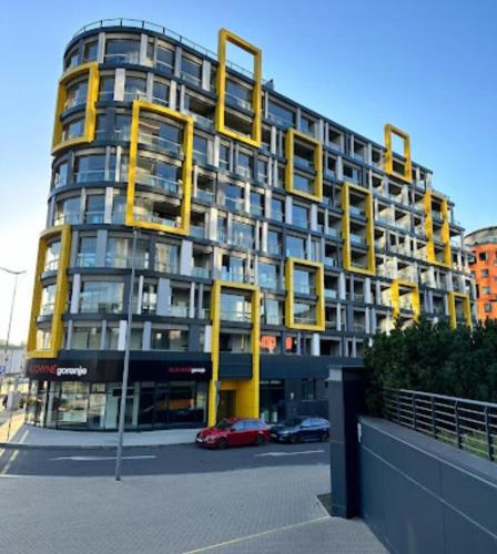 Apartment - O2 Arena Prague with parking - - with large glass balcony