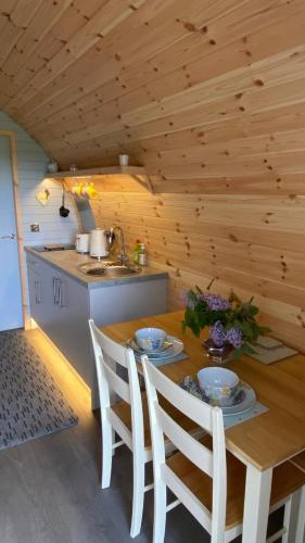 Kitchen, The Fells - Campsie Luxury Pods with hot tub in Campsie and Kirkintilloch North