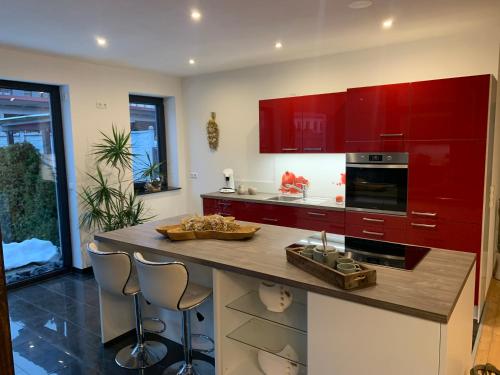 廚房, Ferienwohnung Körperzeit (Ferienwohnung Korperzeit) in 勞莎