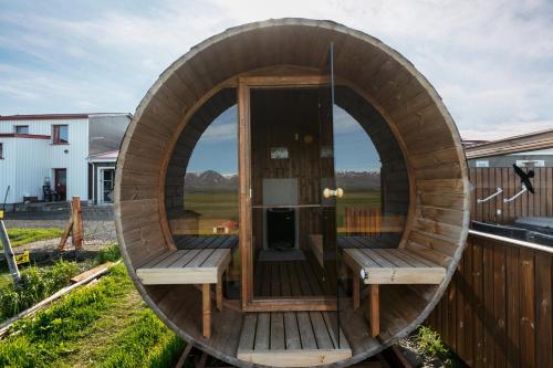 Sauna, Karuna Guesthouse in Varmahlid