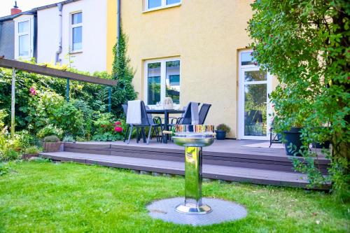 Garten, Terrasse, 93 m2, 5 Min bis zur Warnow, Rostock (zdjęcie 7)