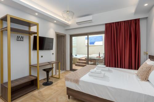 1 queen bed, 1 twin bed