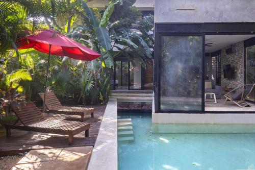Contemporary 4BR villa Pool, PetFriendly, 8ppl in Tulum, Mexico