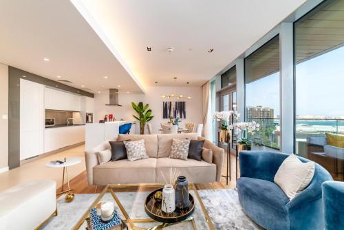 Kitchen, Bluewaters Residences 9 - Spectacular Unit with Dubai Eye View in Bluewaters Island