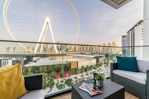 View, Bluewaters Residences 9 - Spectacular Unit with Dubai Eye View in Bluewaters Island