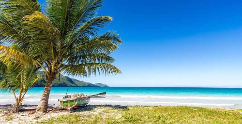 Strand, Hostel La Ballena Backpacker in Las Galeras