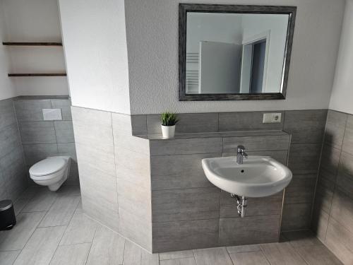 Fürdőszoba, Ferienwohnung K3 in Hambuhren