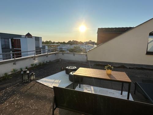 Exterior view, Moderne Wohnung mit Dachterrasse in Gross-Umstadt