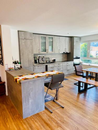 ห้องครัว, Ferienwohnung Burgblick in วาลด์เคียร์ช