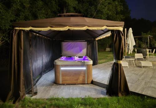 熱水浴缸, Villa Trianon Gîte 5 étoiles avec spa privé forêt Villandry (Villa Trianon Gite 5 etoiles avec spa prive foret Villandry) in 維朗德里