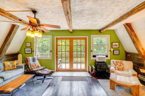 A-Frame Cabin with Furnished Deck in Becket! in Becket, USA