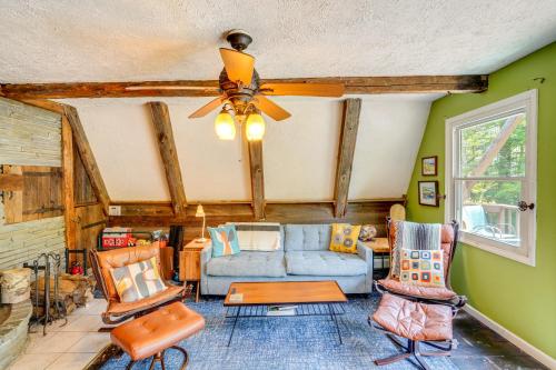 A-Frame Cabin with Furnished Deck in Becket! in Becket, USA