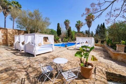 MATEO, Apartment auf Finca Zenara, Küche, XXL Pool, AC, WIFI, Yoga, Manacor (foto 2)