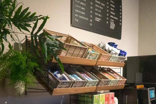 Előcsarnok, soom Salzburg I Capsule Hotel near Mirabell-kastély