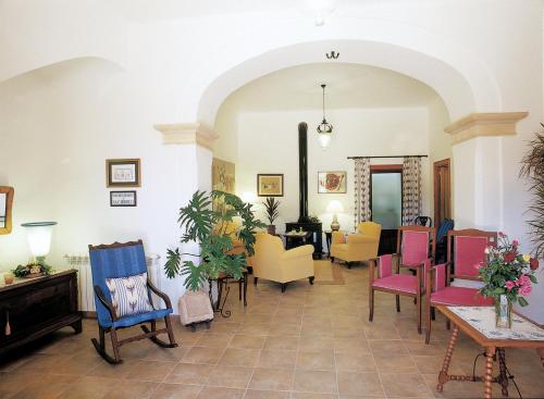 صالة مشتركة/ منطقة التلفزيون, Finca Sa Carrotja in سيس سالينز