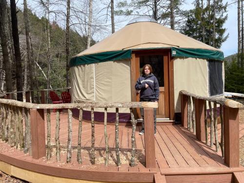 Alderbrook Yurt in Warrensburg, USA