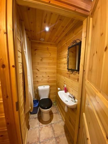 Fürdőszoba, Chalet chaleureux l’hospitalet près l’andorre . (Chalet chaleureux l’hospitalet pres l’andorre .) in L'Hospitalet-Pres-L'Andorre