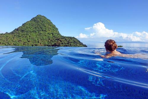 Swimming pool, Coulibri Ridge in Roseau