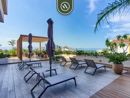 New 1 BR Condo with Amazing Rooftop Pool - Jacuzzi in Bucerías, Mexico