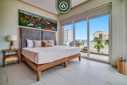 New 2 BR Condo One Street From Beach - Pool - Gym in Nuevo Vallarta , Mexico