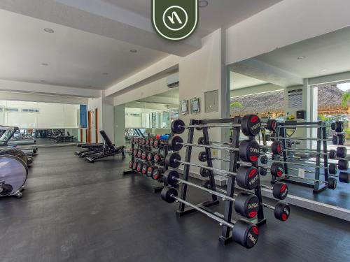 New 2 BR Condo One Street From Beach - Pool - Gym in Nuevo Vallarta , Mexico