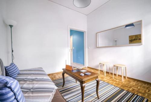 Bright colourful apartment city center, Athens