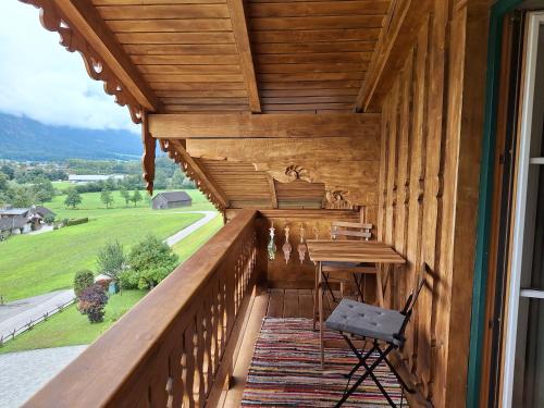 Terraza/balcón, Ferienwohnung Appesbacher in Strobl