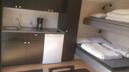 1 double bed, 1 bunk bed, 1 sofa bed