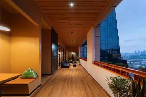 발코니/테라스, 吃山02救赎青年旅店 in 충칭 / 중경