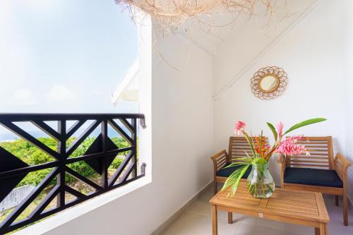Балкон/тераса, Magnifique appartement neuf avec vue mer in Mare Gaillard