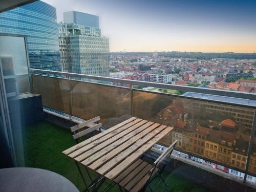Studio avec vue panoramique et parking gratuit, Bruxelles (photo 10)