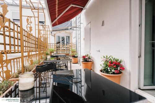 ระเบียง/ชานเรือน, YOUPARTMENTS - zentrale Micro Apartments in ไกเซอร์สเลาเทิร์น