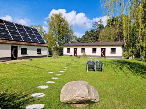 Viesnīcas āriene, Doppelhaushälfte Ostwind vom Naturhof Usedom (Doppelhaushalfte Ostwind vom Naturhof Usedom) in Molschow