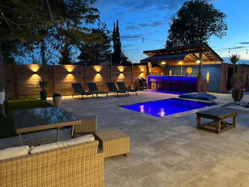 Le mazet de fabrègues gîte à louer Saussan