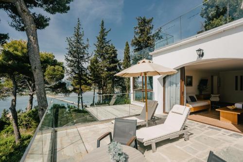 balkon/terras, Hotel Corfu Holiday Palace in Corfu Island