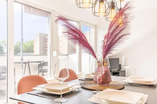 FeWo Gladbeck - Moderne und geräumige 2 Zimmerwohnung mit Süd-Balkon in Gladbeck-Brauck nähe Movie Park und Arena AufSchalke in Gladbeck, Deutschland