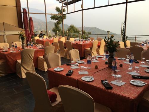 Banquet hall, Hotel Norbu House in Dharamshala