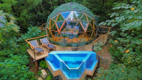 Glamping Martini Kvariati with pool - Tap to explore photos