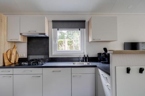 Modern ingericht chalet op groen park op de Veluwe Modern ingericht chalet op groen park op de Veluwe