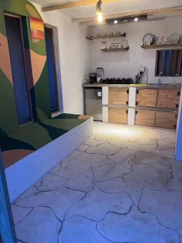 مطبخ, Blue Beach Eco-Hotel by Sanfabini in باياهيبا