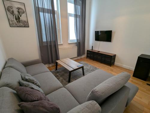 Közös társalgó / TV, Charmante Stadtwohnung im Goetheviertel I bis zu 4 Personen in Bremerhaven