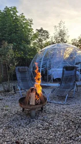 Fichtel-Bubble gegen Aufpreis mit Hot Tub und Sauna in Hohenberg an der Eger, Deutschland